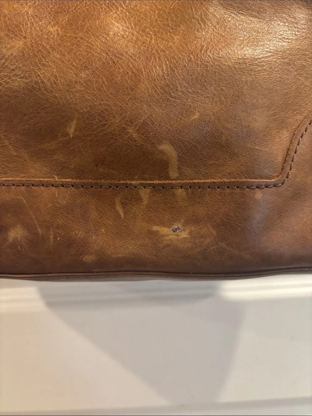 Frye Melissa Classic Brown Leather Tote Bag - Stylish Everyday Handbag